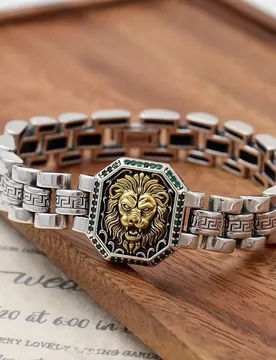 Retro Trendy Vajra Pestle Bracelet For Men, Unique Creative Safety Pattern Fashion Statement Wrist Jewelry - Aliexpress - FashionsVida