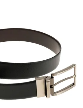 Belt reversib. Uomo BM7822P5335-BDN Nero - Guess - FashionsVida