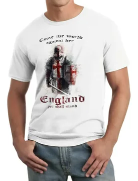 ENGLAND WARRIOR YET WE STAND - Cross Of St George, St George's Day, Flag Men's 100% Cotton Casual T-shirts Loose Top Size S-3XL - Aliexpress - FashionsVida