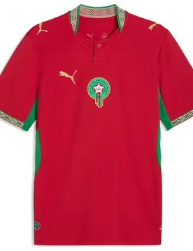 T-shirt à Manches Courtes Domicile Marruecos 25/26 Replica Fast Red / Victory Gold XL - Puma - FashionsVida