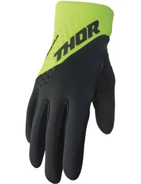 Guanti Moto Cross Enduro SPECTRUM Invernali Nero Verde taglia L - THOR - FashionsVida