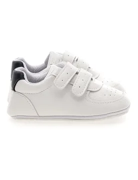 Sneakers bianche con strappi e dettagli blu 392603S 19 - GRAZIE GIRL - FashionsVida