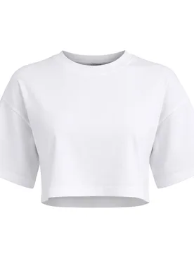 X Rihanna Fenty Crew Womens White Crop Top Cotton - Size X-Small - Puma - FashionsVida