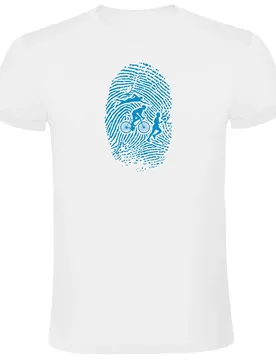 Triathlon Fingerprint Short Sleeve T-shirt White S Men - Kruskis - FashionsVida