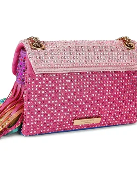 Bandolera en jacquard con aplicaciones de cristal - Kurt Geiger - FashionsVida