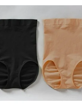 High-Waist-Slip schwarz + beige , 2er-Set - JAVA - FashionsVida