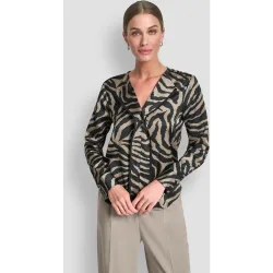 Blusa con estampado de cebra