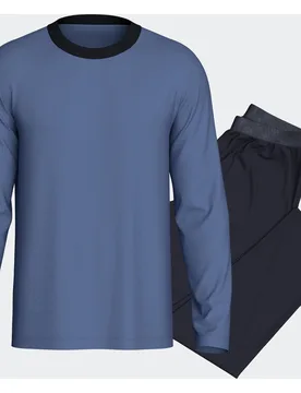 Pijama largo de punto de hombre con cintura elástica - Impetus - FashionsVida