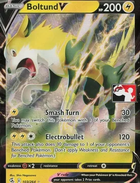 Pokemon Fusion Strike 103/264 Boltund V (Prize Pack League Promo) - Pokémon - FashionsVida
