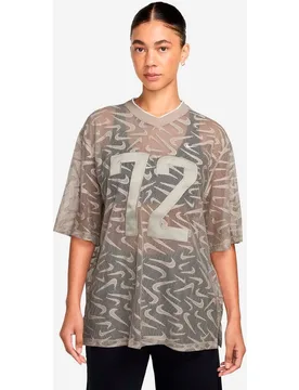 Camiseta de mujer W Nk Chill Wvn Lace Jersey - Nike - FashionsVida
