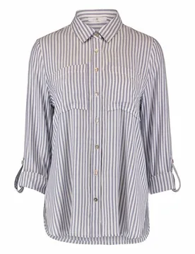 Bluse - LS V BL Je44tte Stripe - XS - für Damen - Größe XS - blau - Frauen - female - Hailys - FashionsVida