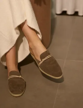 Designer Luxury Middle East Tassel Suede Leather Loafers for Women 2025 Slip On Slippers Flat Work Walking High Quality Shoes - Aliexpress - FashionsVida