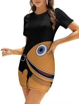 Zippy Short-Sleeved Dress dress for woman summer woman dress 2026 elegant dresses plus sizes women's evening dresses - Aliexpress - FashionsVida