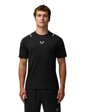 T-shirt à Manches Courtes Apex Black / Silver Reflective L - Castore - FashionsVida