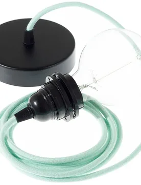 Cables Lampe Suspendue Pendel Pour Abat-jour Rc34 1 M Milk / Mint / Black One Size - Creative - FashionsVida