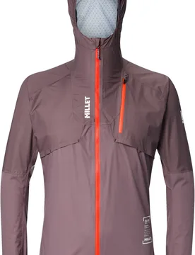 Veste de running imperméable - Intense Pro 2,5L Jacket M Pepper - Taille S - Beige - Millet - FashionsVida