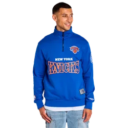 Knicks Day One Men Track Tops - Blue - Size M - Cotton Fleece - Blue - Size: Medium