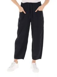 Pantalone vita elasticizzata NERO S
