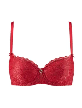 Reggiseno a mezza coppa ROSESSENCE gala rosso 75B - Aubade - FashionsVida