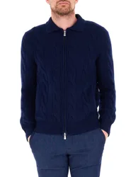 Cardigan in cashmere BLU NOTTE 56