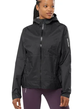 Bonatti waterproof CHAQUETA TRAIL RUNNING MUJER Negro - Salomon - FashionsVida