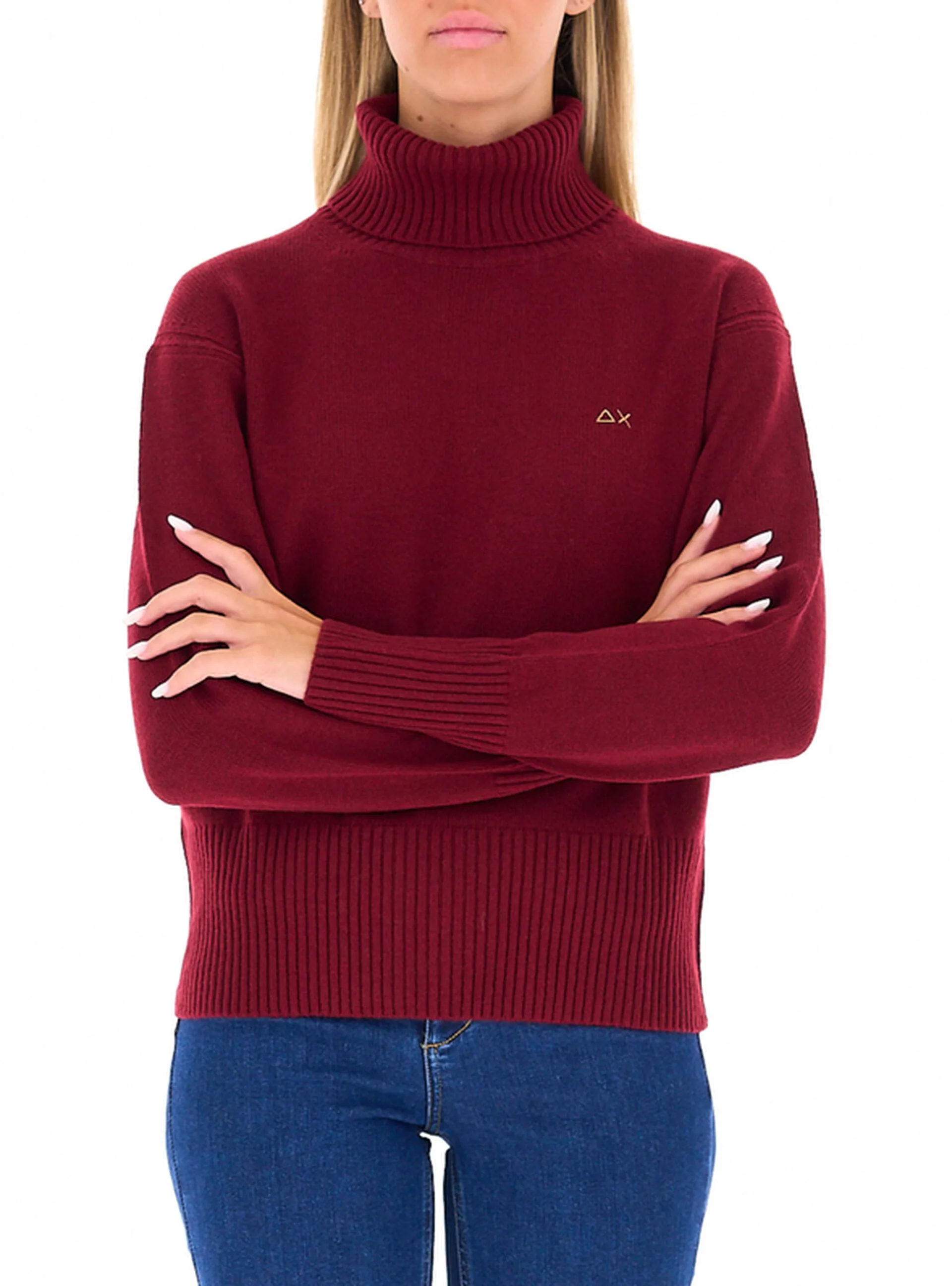 Dolcevita misto lana BORDEAUX L - Sun68 - FashionsVida