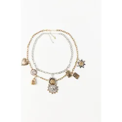 Choker cadena multicolgantes