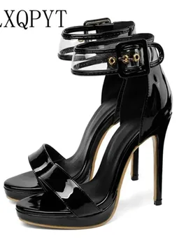 BLXQPYT Women's Super Size Sandals 28-52 High Heels 11.5cm Summer Style Shoes Sapato Feminino Chaussure Femme 19-5 - Aliexpress - FashionsVida