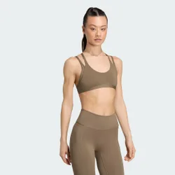 Reggiseno Optime Workout Strappy Light Support L Khaki Six