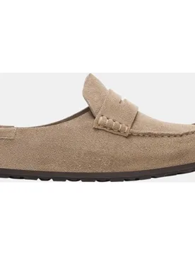 Mocasin abierto de hombre en piel de serraje - Birkenstock - FashionsVida