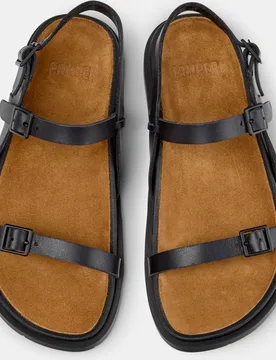 Sandalias planas de mujer de piel lluc sandal - Camper - FashionsVida