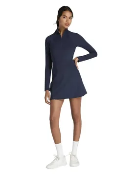 Tiebreaker Convertible Long Sleeve Dress Classic Navy XL - Wilson - FashionsVida