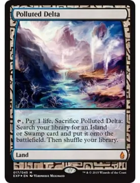 Polluted Delta (Zendikar Expeditions Full Art foil) Masterpiece Series - Zendikar Expeditions - Magic: The Gathering - FashionsVida