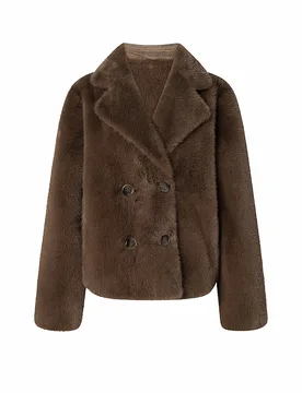 Joop Chaqueta reversible con aspecto de piel ORSINA marrón 42 - Joop! - FashionsVida