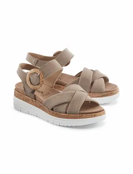 Hallux-Sandale Luftpolster - Beige - female - Size: 39 - Avena - FashionsVida