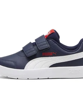 Sneaker Courtflex V3 V Ps Navy / White / Red EU 34 - Puma - FashionsVida