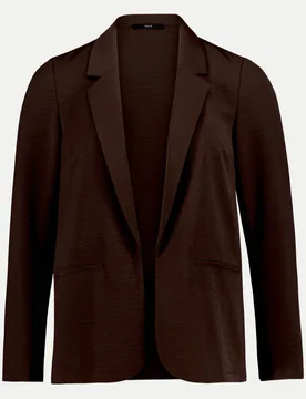 Longblazer mit Paspeltaschen Braun 38 - Zero - FashionsVida
