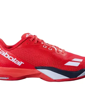 Jet Mach 4 All Court Shoes Cherry Tomato / White UK 11.5 - Babolat - FashionsVida