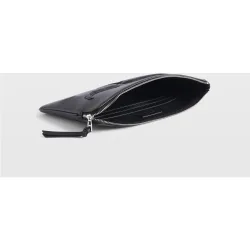 Zadig & Voltaire - Clutch de mujer de piel granulada con alas en relieve