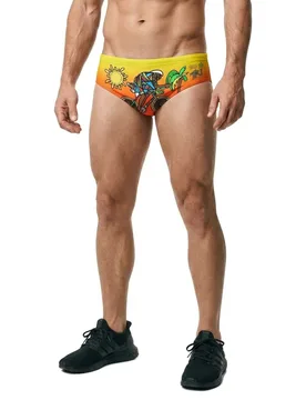 Time To Tri Bike Swimming Brief Multicolour S Men - OTSO - FashionsVida