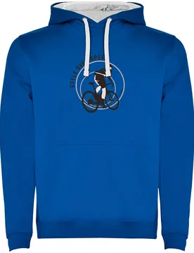 Felpa Con Cappuccio Style Over Speed Royal Blue - Kruskis - FashionsVida