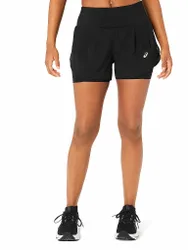 Damen 2in1 Laufshort Road 3.5IN schwarz XS W