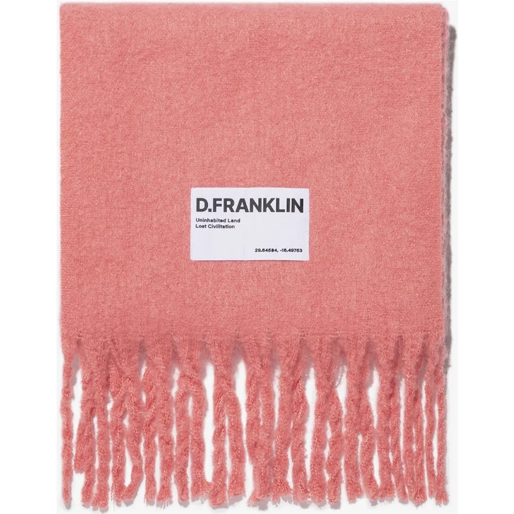 Bufanda de poliéster con estampado liso - D.Franklin - FashionsVida