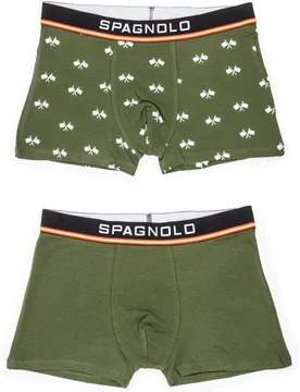 Pack dos boxers de hombre punto color oscuro - Spagnolo - FashionsVida