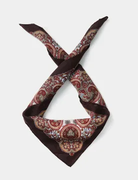 Warm Handle Classic Print Scarf Multi male - M&S - FashionsVida