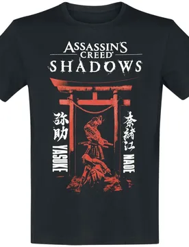 Gaming T-Shirt - Tag Team - S bis XXL - für Männer - Größe S - schwarz - EMP exklusives Merchandise! - Männer - male - Assassin's Creed - FashionsVida