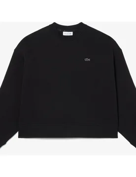 Sudadera de mujer oversized de punto de doble cara - Lacoste - FashionsVida