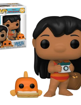 POP! Disney - Lilo & Stitch #1047 Lilo with Pudge - Funko - FashionsVida