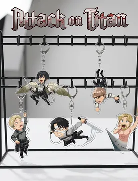 Anime Attack on Titan Mikasa Ackerman 6CM Acrylic Stand Cute bag charm Car keychain decorations bag body kit keyring Fans Gift - Aliexpress - FashionsVida