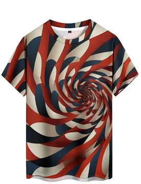 D T ShirtFour-Season New 3D Iridescent Men's 3D Printed Short-Sleeve T-Shirt - Holiday Gift, Smooth Fabric - Aliexpress - FashionsVida